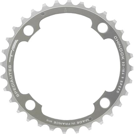 TA plateau Chinook 40 dents argent Ø104 centre TA