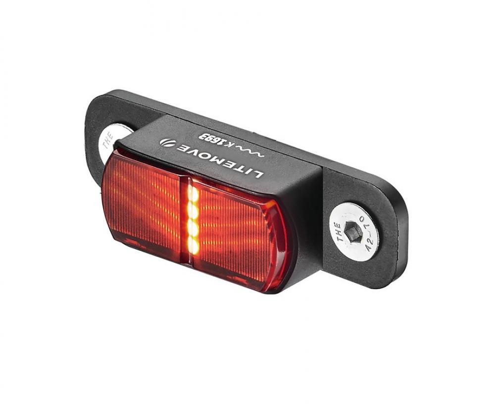 LITEMOVE Rücklicht Gepäckträger TS-RK 50mm - 50mm Montageabstand für optimale... 2/3