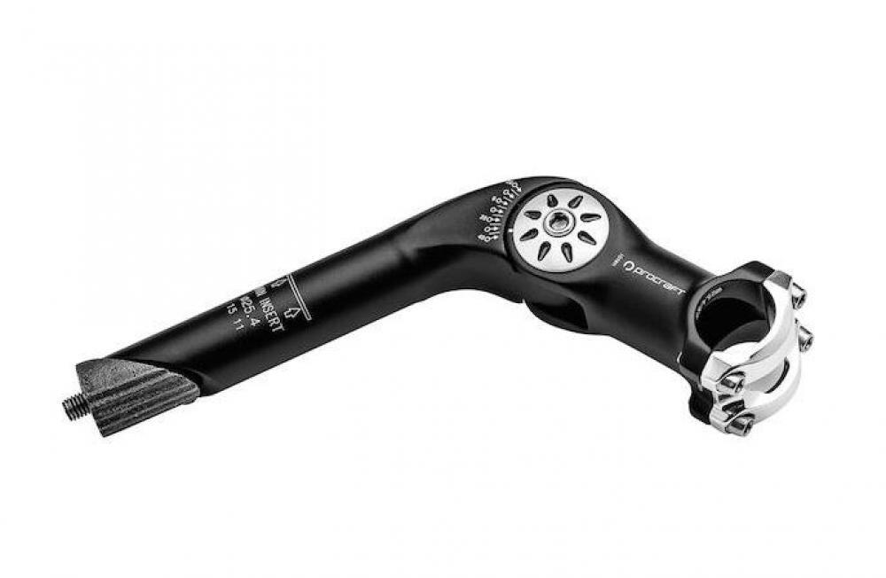 Procraft Schaft-Vorbau 1 1/8" 25,4 mm verstellbar -20° bis +40° - Schwarz 2/3