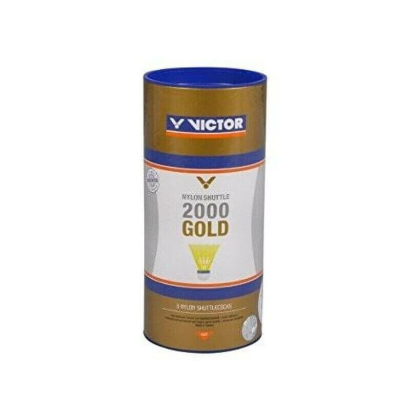Tube de 6 volants de badminton Victor Nylon Shuttle 2000 3er 2/2