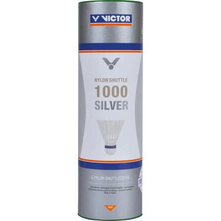 Tuba z 6 lotkami do badmintona Victor Nylon Shuttle 1000