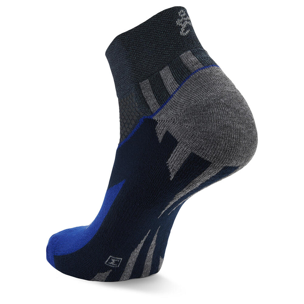 Chaussettes Balega Enduro Quarter Sports - Charcoal / Cobalt 6/6
