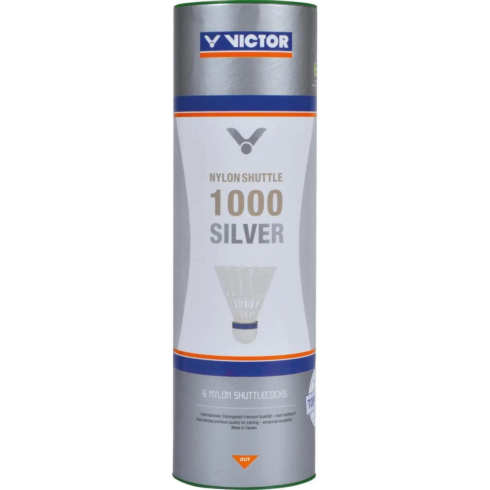 Tubo da 12 volani da badminton Victor Nylon Shuttle 2000 4/5