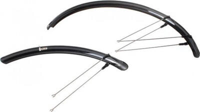 Procraft spatbordset rainbow mtb 50 mm 26 inch zwart