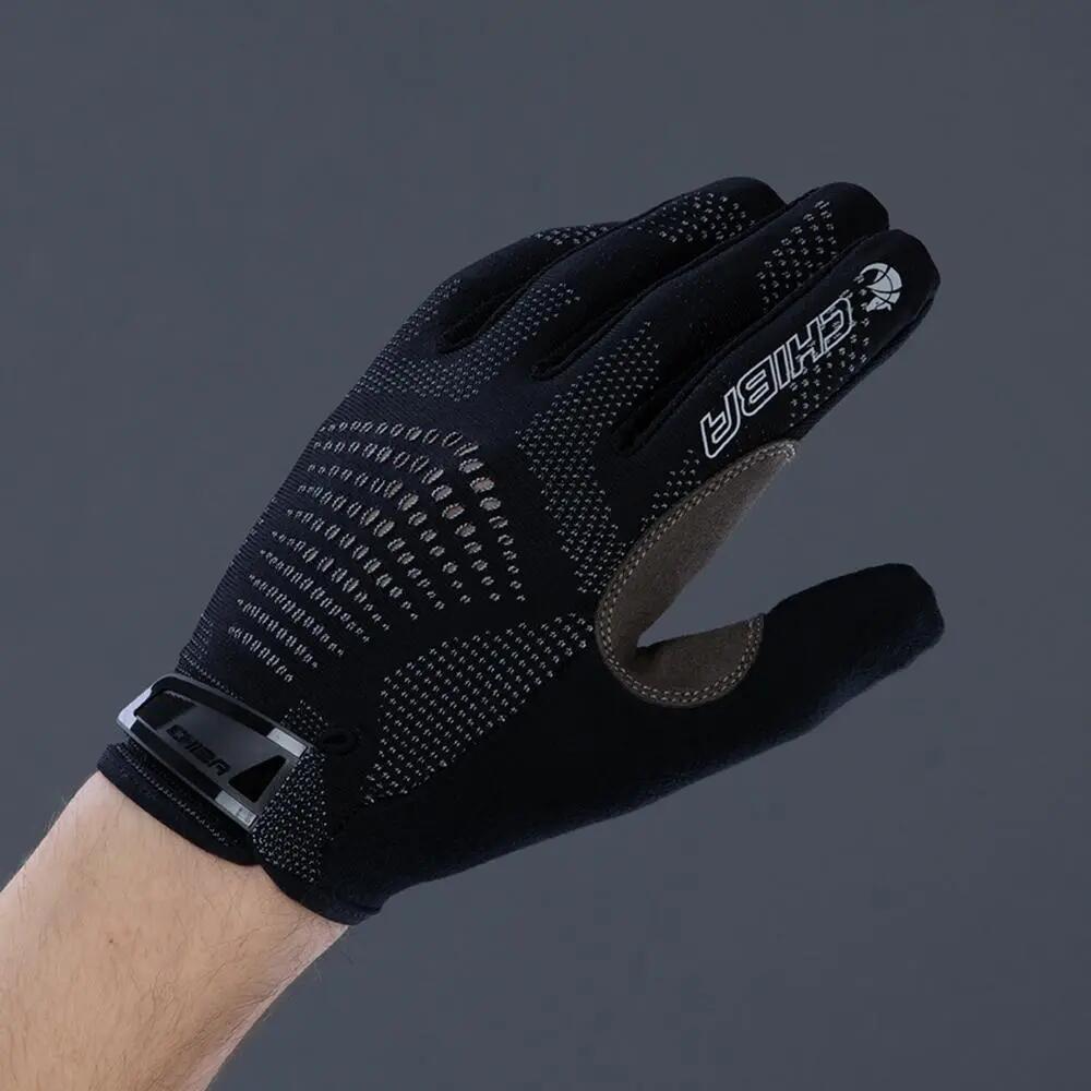 CHIBA Gel Performer - Radhandschuhe S schwarz/schwarz mit Gelpolster & Touchf... 2/3