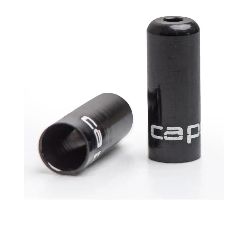 capgo OL Endkappenset Bremsaußenhülle Alu Ø 5 mm Schwarz - 10er Set 1/3