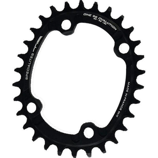 TA plateau One 96 Ovalution 34 dents noir Ø96 10/11/12 vitesses