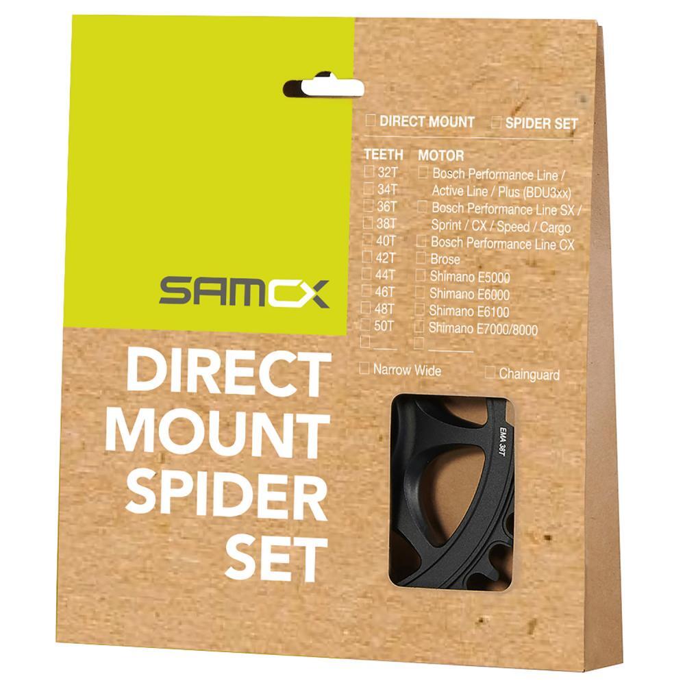 Samox PD-DM-Gen3 Placa de cadena 40T para bicicletas eléctricas Bosch 2/3