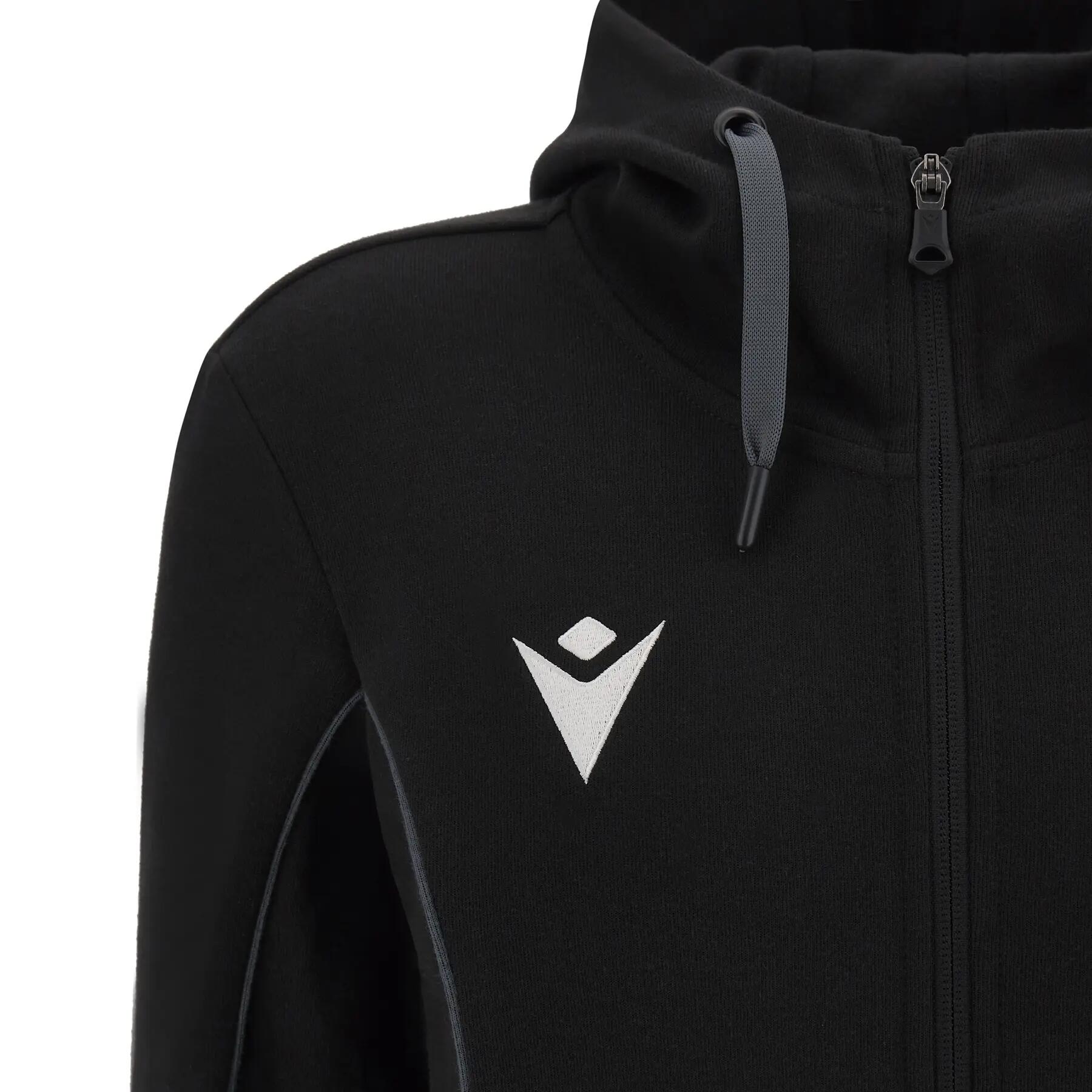 Damska bluza z kapturem full zip Macron Bass ECO 2/5