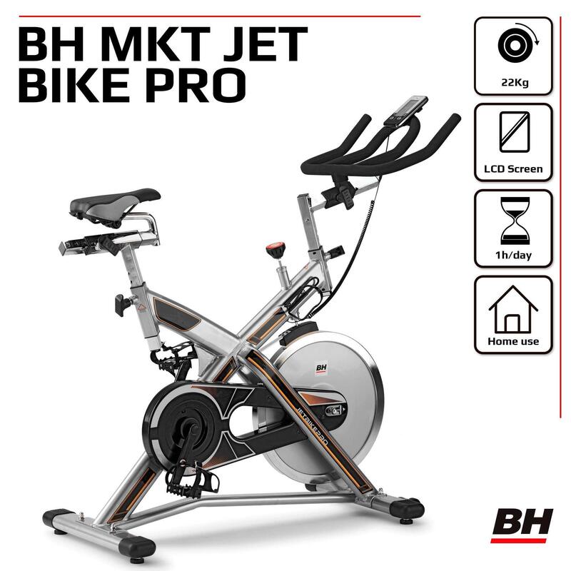 Bicicleta de Ciclismo Indoor BH Fitness MKT JET BIKE PRO H9162RF