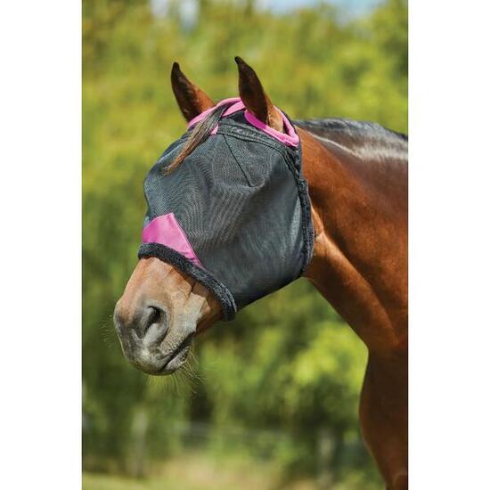 Masque anti-mouches pour cheval en maille durable Weatherbeeta Comfitec Deluxe