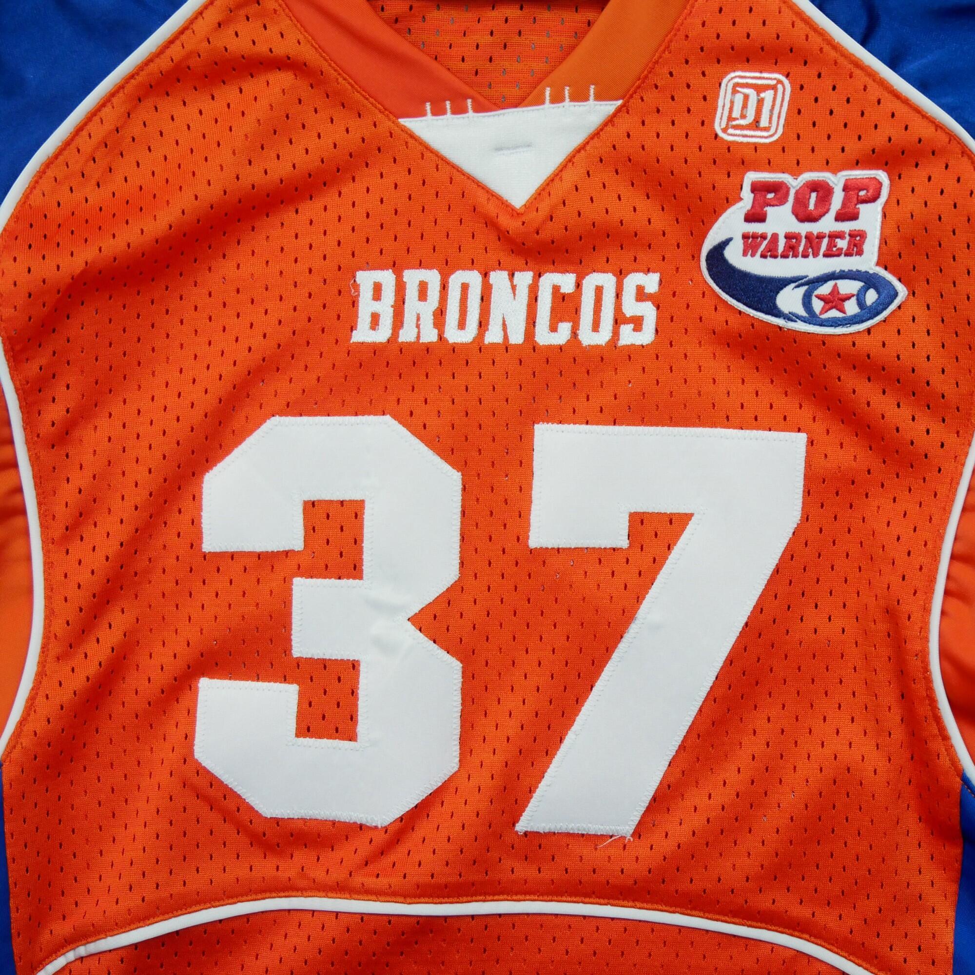 Seconda Mano - Maglia NFL Broncos POP Warner - Stato eccellente 3/7