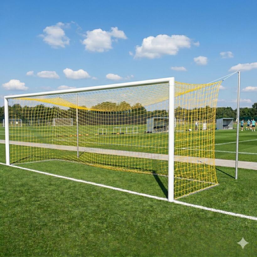 Profi-Fußballnetz 7,32 x 2,44 m, Polyester 4 mm, Gelb 2/4