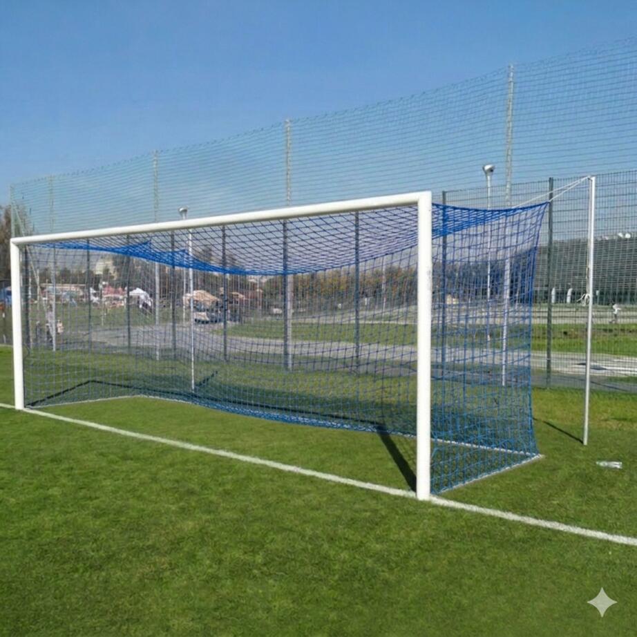 Fußballtor-Netz 7,15 x 2,44 m Polyester 4 mm blau 2/4