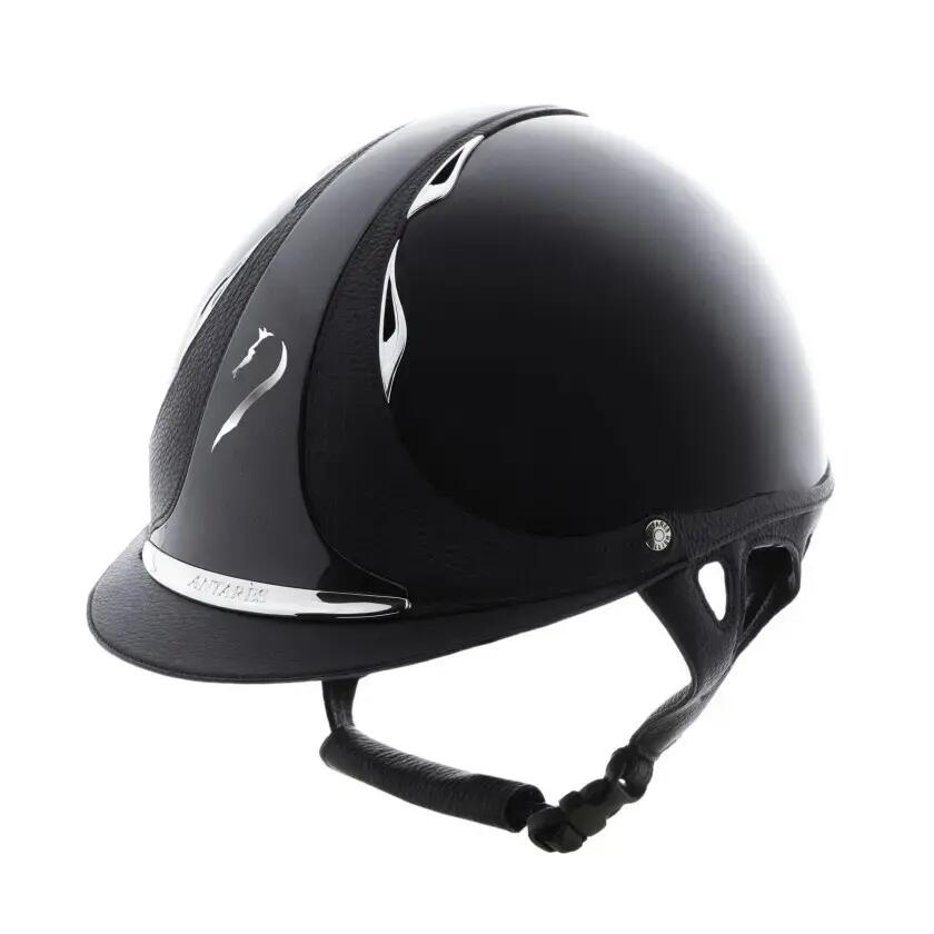 Varnished riding helmet Antarès Premium