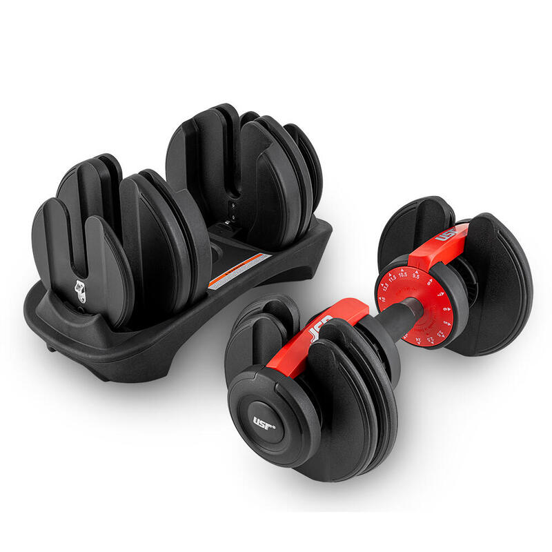 USR ADX243 2x24 Kg Ayarlanabilir Dambıl + Stand Set