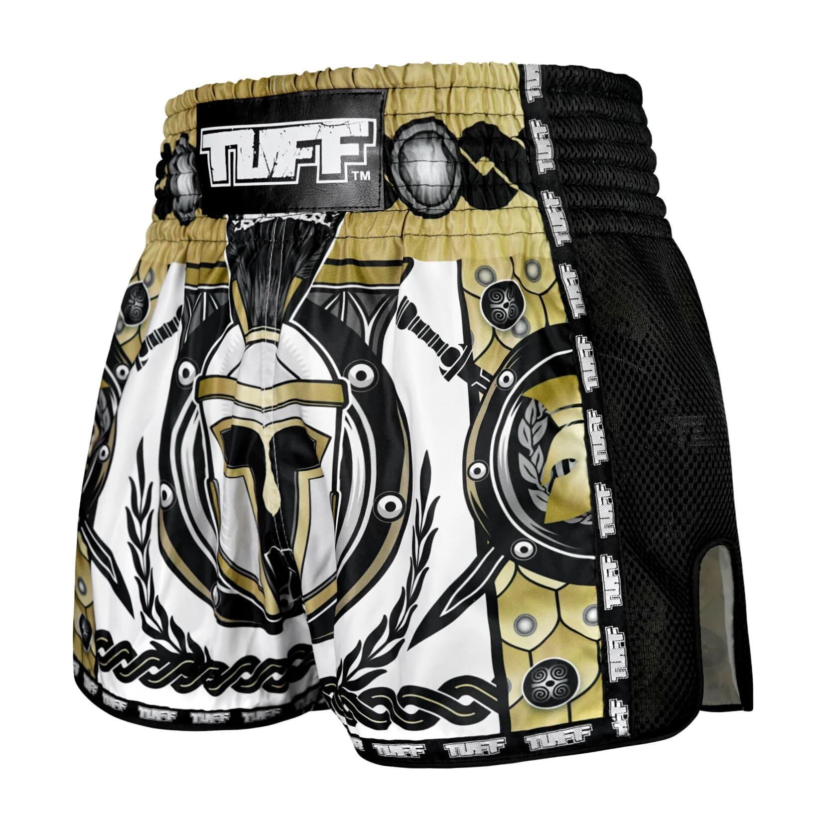 Spodenki treningowe TUFF Golden Gladiator in White 2/6