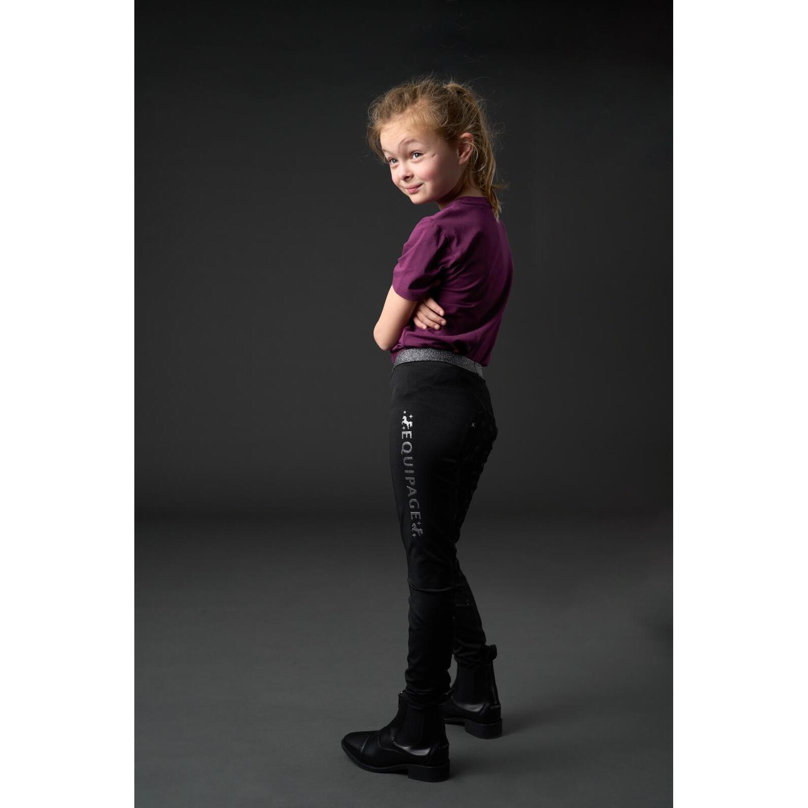Legging équitation full grip fille Equipage Maggie 3/3