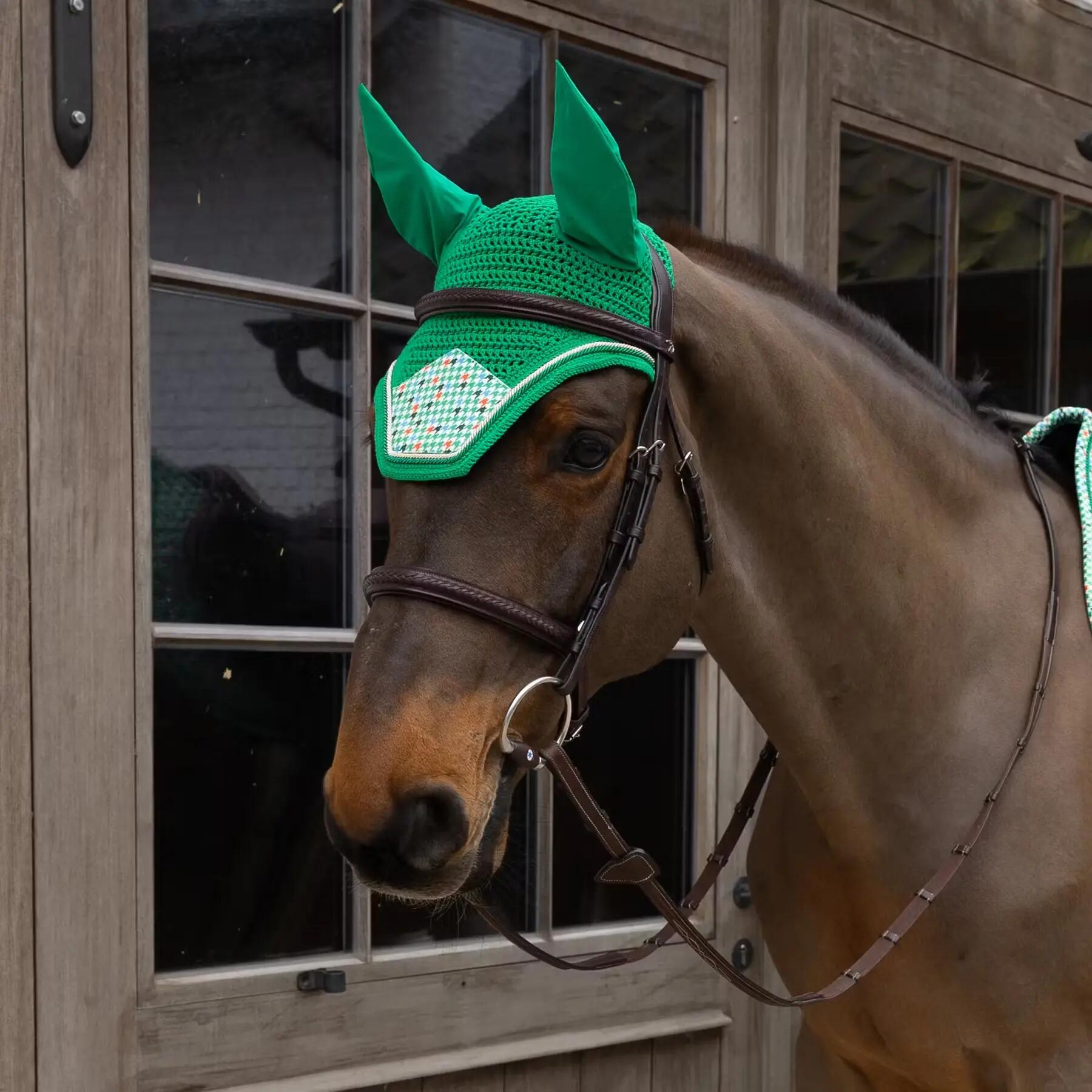 Bonete antimoscas para caballo de terciopelo Kentucky Horsewear Fly Veil Welling 2/2