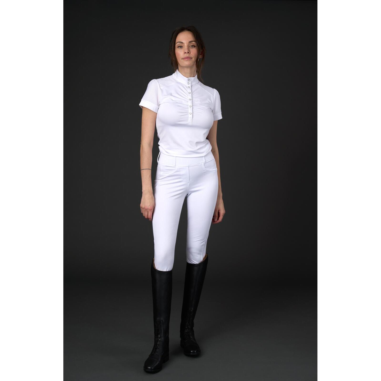 Girls' full grip riding leggings Equipage Kalea 3/3