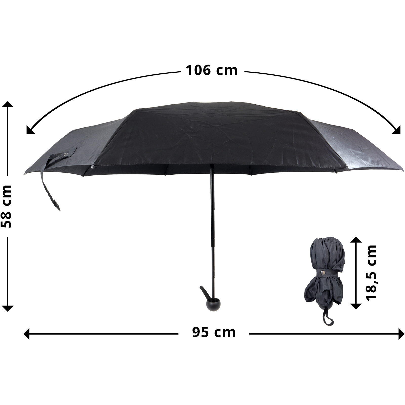 Regenschirm Nano Sustain grey 3/7