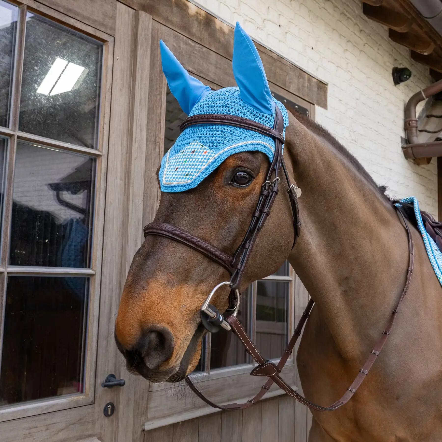 Bonete antimoscas para caballo de terciopelo Kentucky Horsewear Fly Veil Welling 2/2
