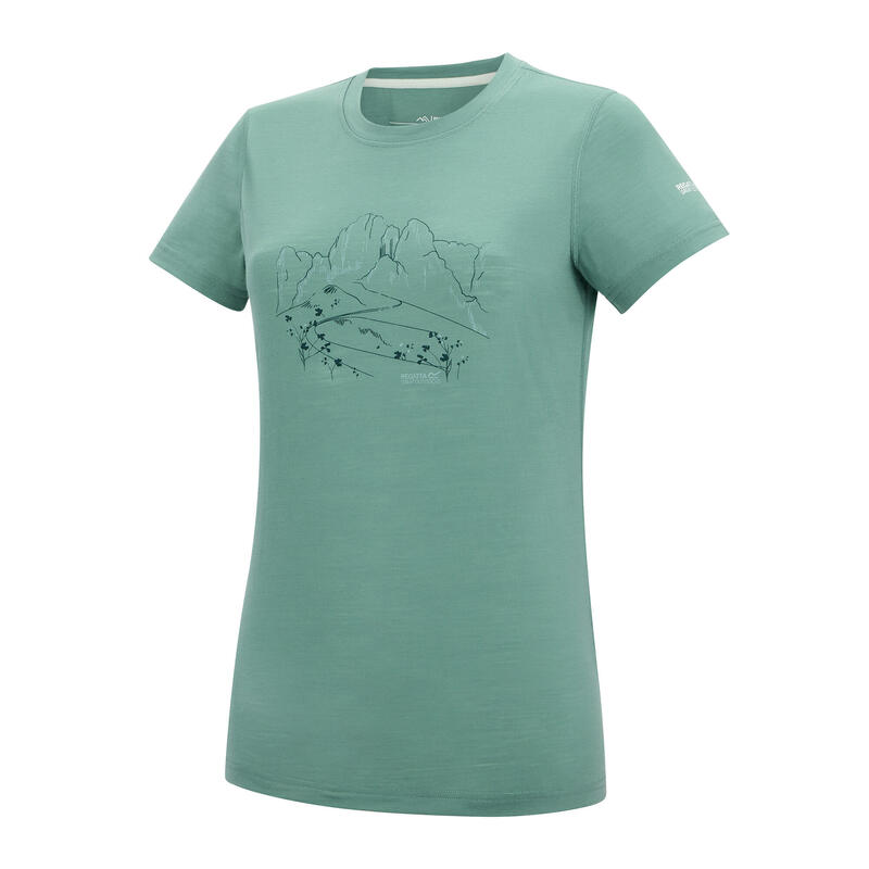 Tricou Drumeții În Natură Regatta Escade Protea Femei
