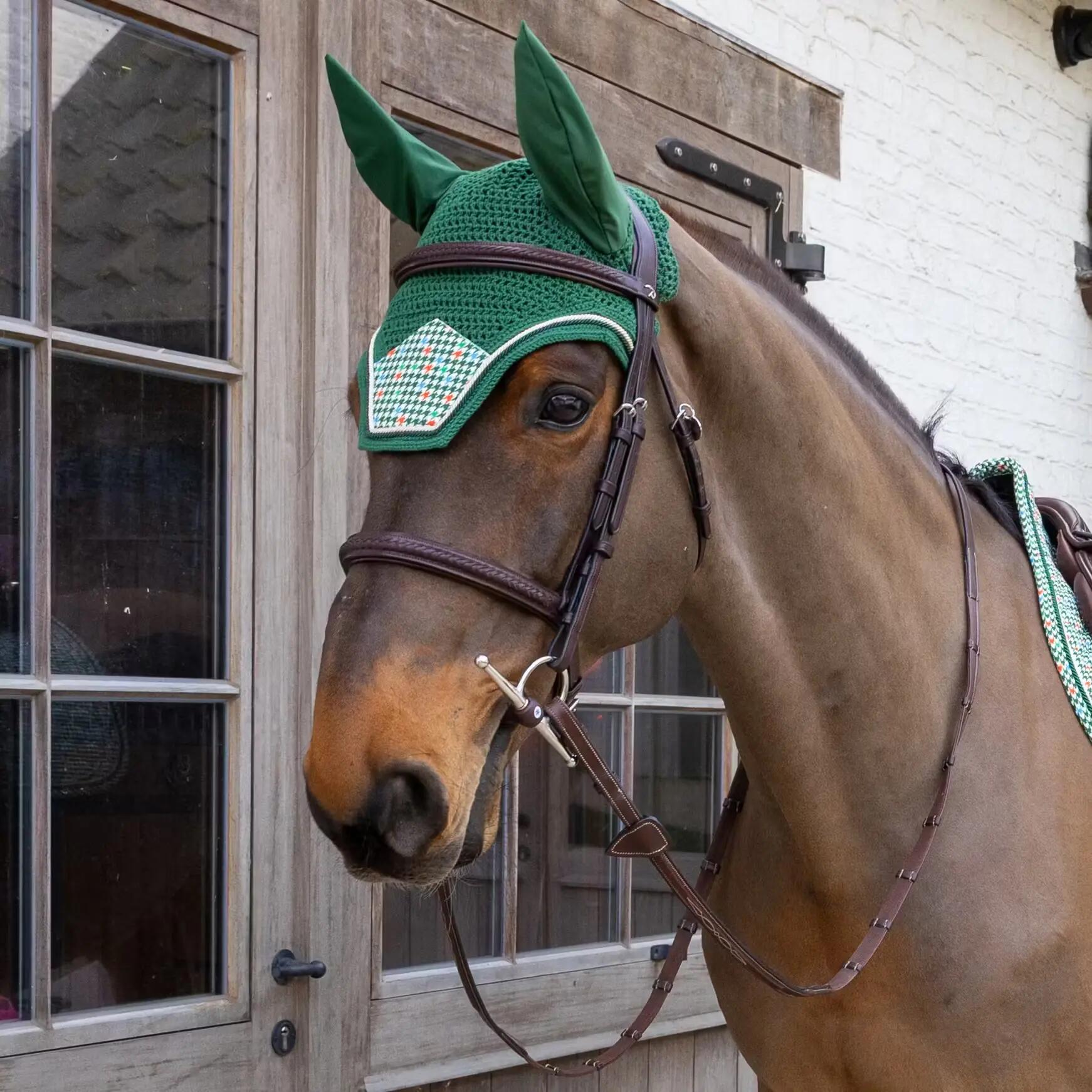 Bonete antimoscas para caballo de terciopelo Kentucky Horsewear Fly Veil Welling 2/2