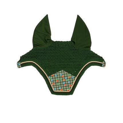 Bonnet anti-mouches pour cheval en vélours Kentucky Horsewear Fly Veil Wellingto