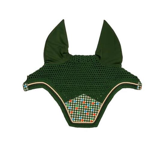 Bonnet anti-mouches pour cheval en vélours Kentucky Horsewear Fly Veil Wellingto