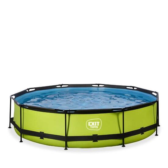 Piscine avec pompe filtrante enfant Exit Toys Lime 360 x 76 cm