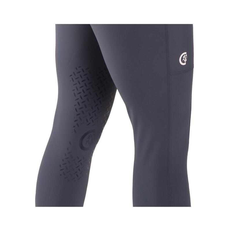 Legging echitație Classic Kipwarm cu grip la genunchi