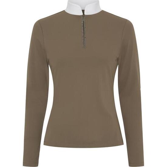 Polo d'équitation manches longues femme Catago Vinica