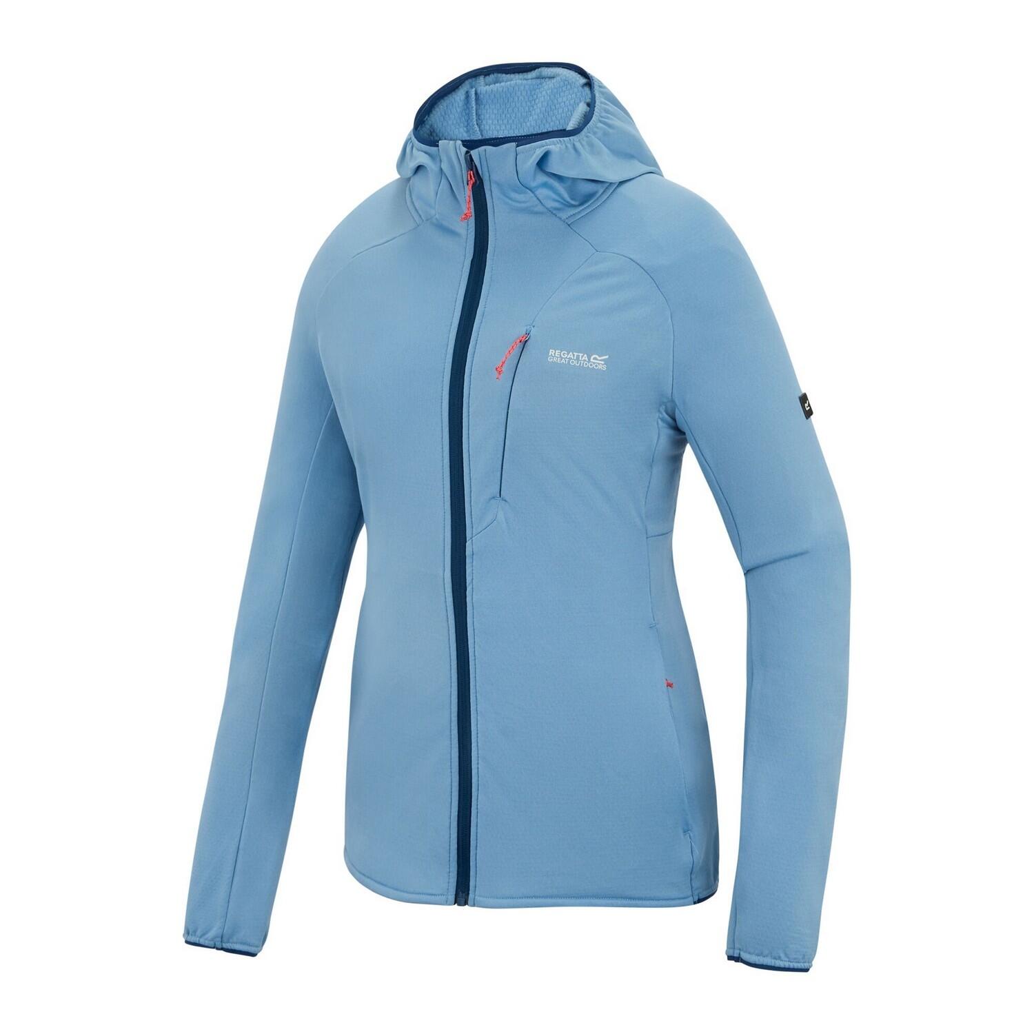 Veste Unie À Capuche Élastiquée KADLEY Femme (Bleu Clair) 3/4