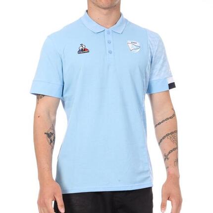 Aviron Bayonnais Polo Bleu Clair Le Coq Sportif Présentation