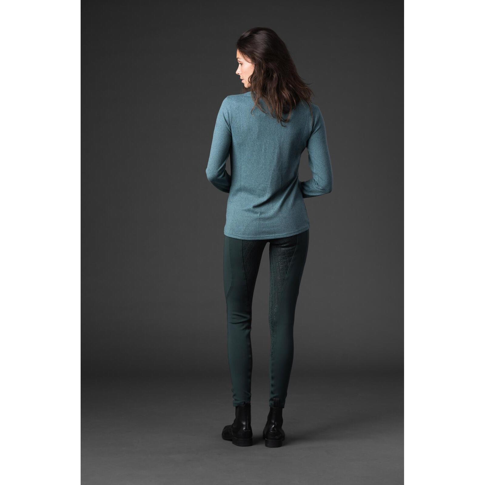 Maillot équitation 1/2 zip femme Equipage Stacey 4/5