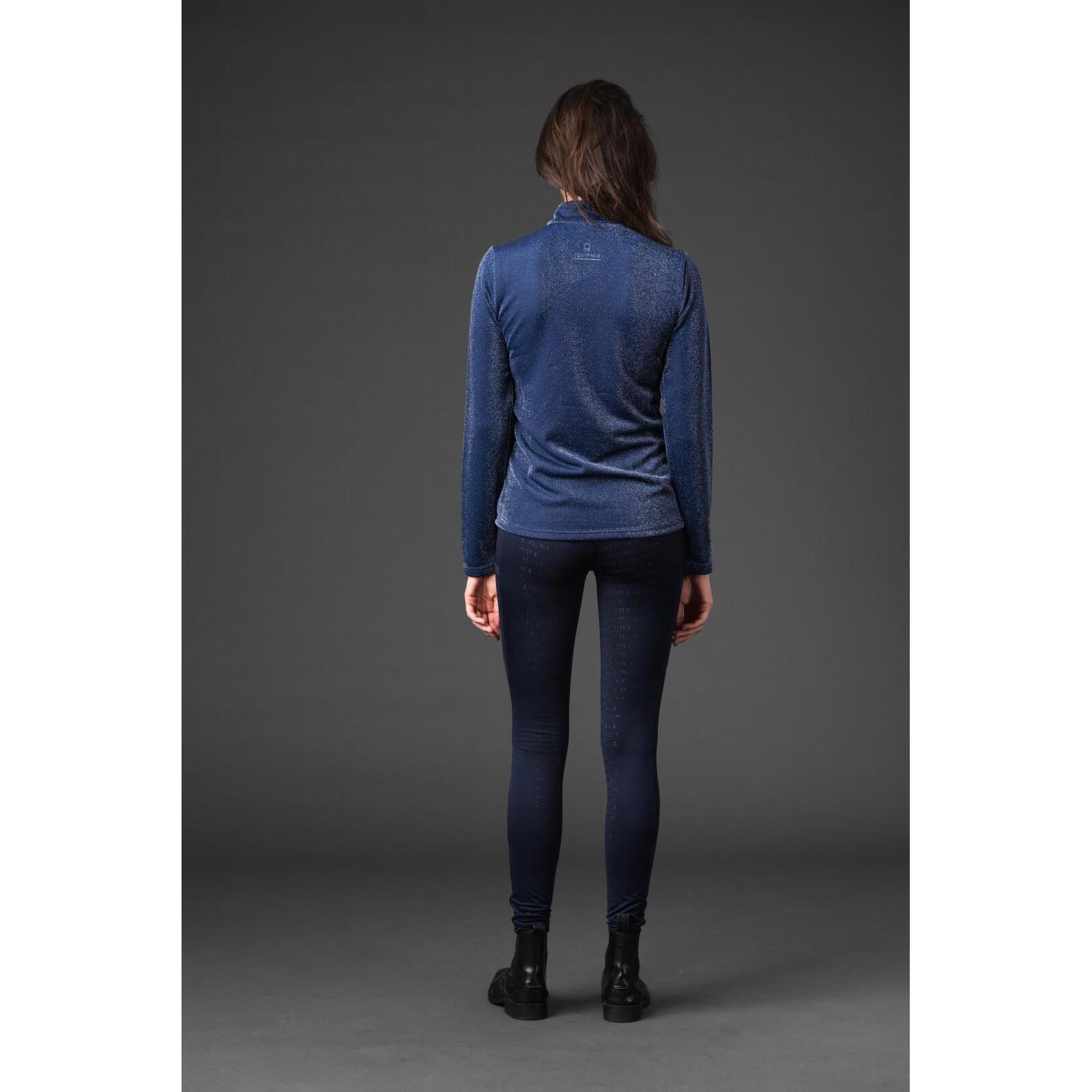 Maillot équitation 1/2 zip femme Equipage Shimmer 4/5