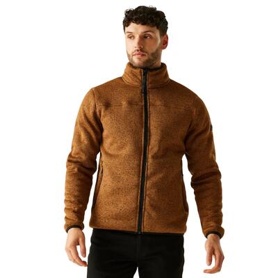 Heren branleigh fleece jas (moer bruin)