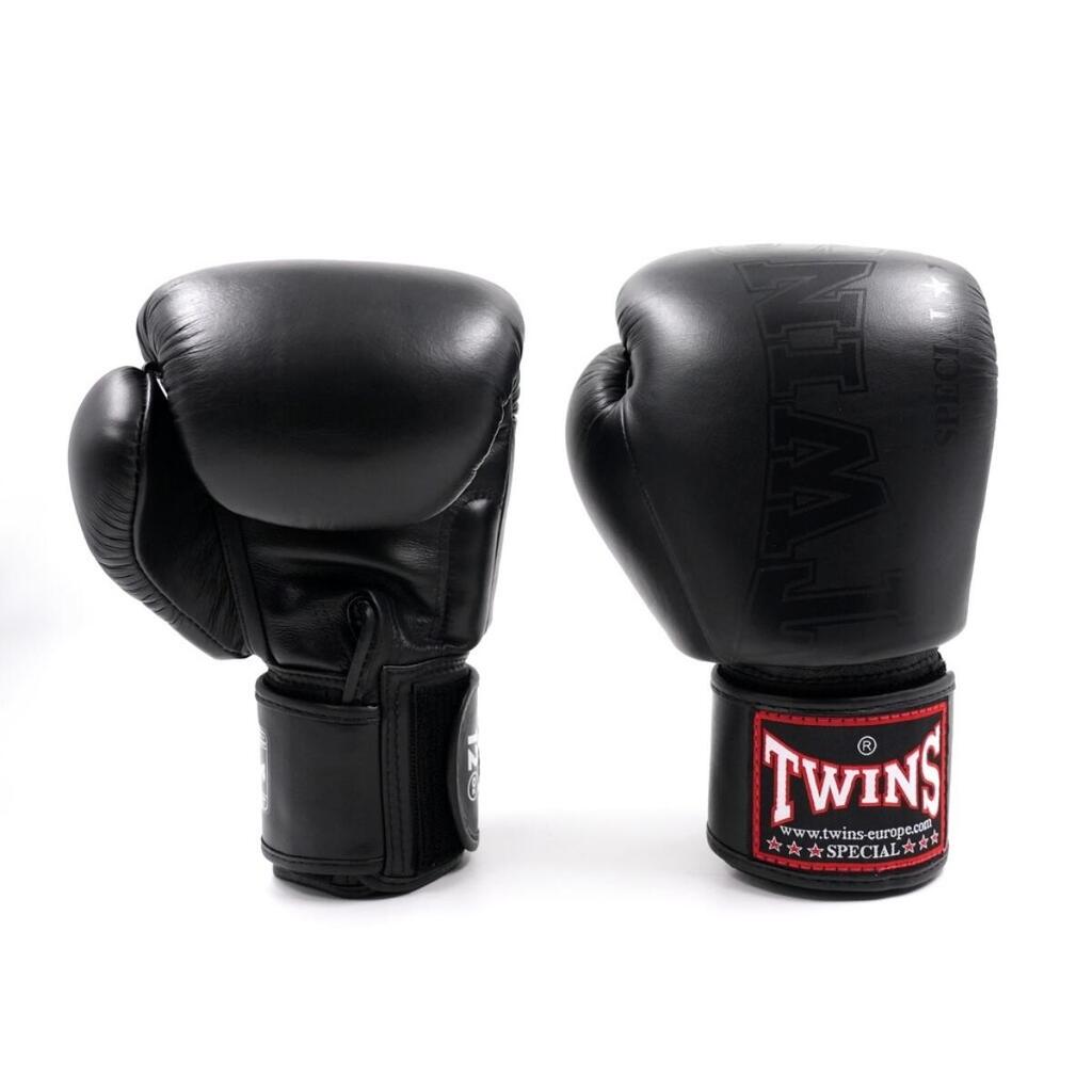 Boxing Gloves Twins Black/Black – 16oz