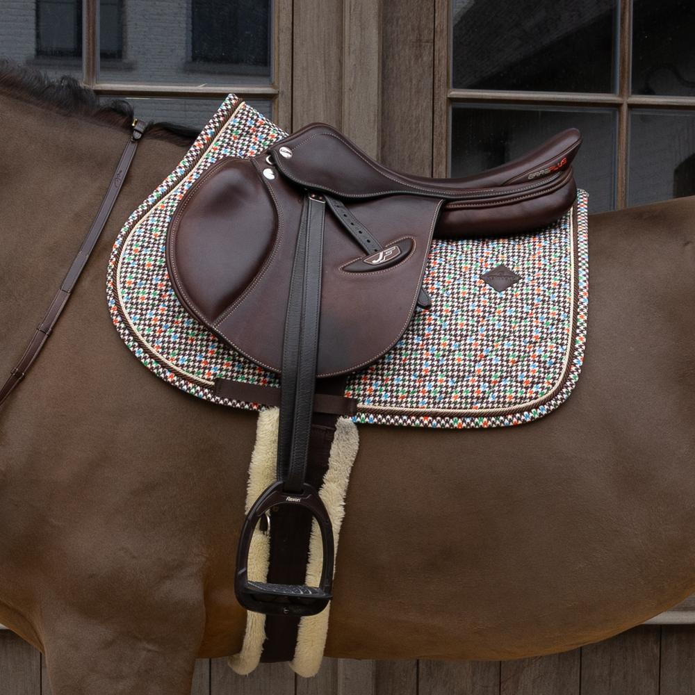 Tappeto da salto in velluto Kentucky Horsewear Pied De Poule 5/5