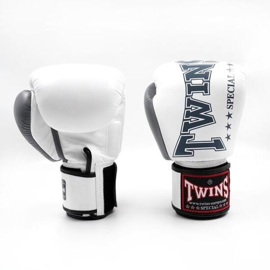 Gants de boxe Twins BGVL8 Blanc Gris – 16oz