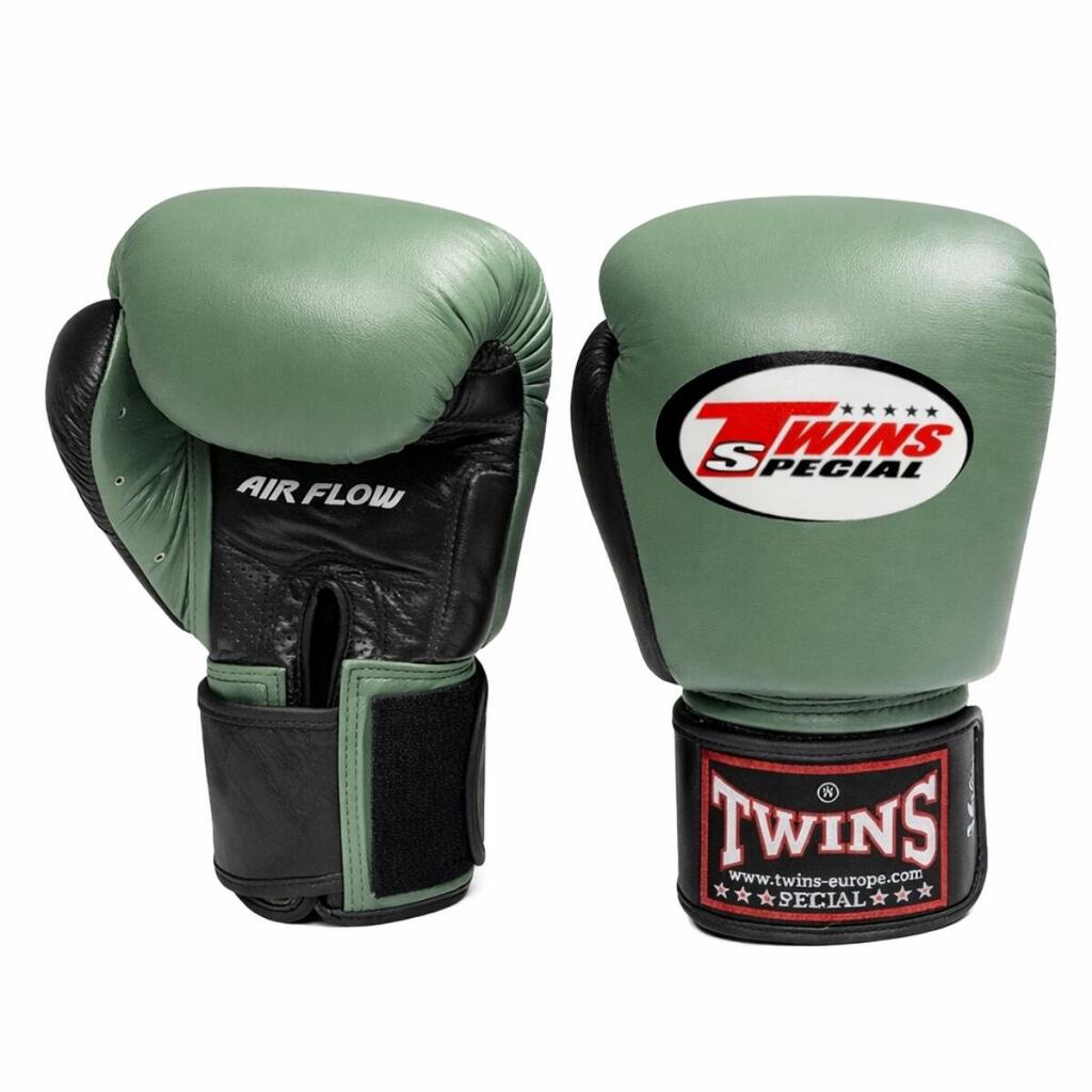 Boxing Gloves Twins BGVL3 Air Black Olive – 14oz