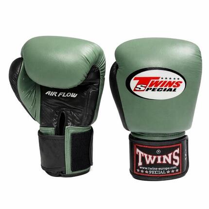 Boxhandschuhe Twins BGVL3 Air Schwarz Olive – 12oz