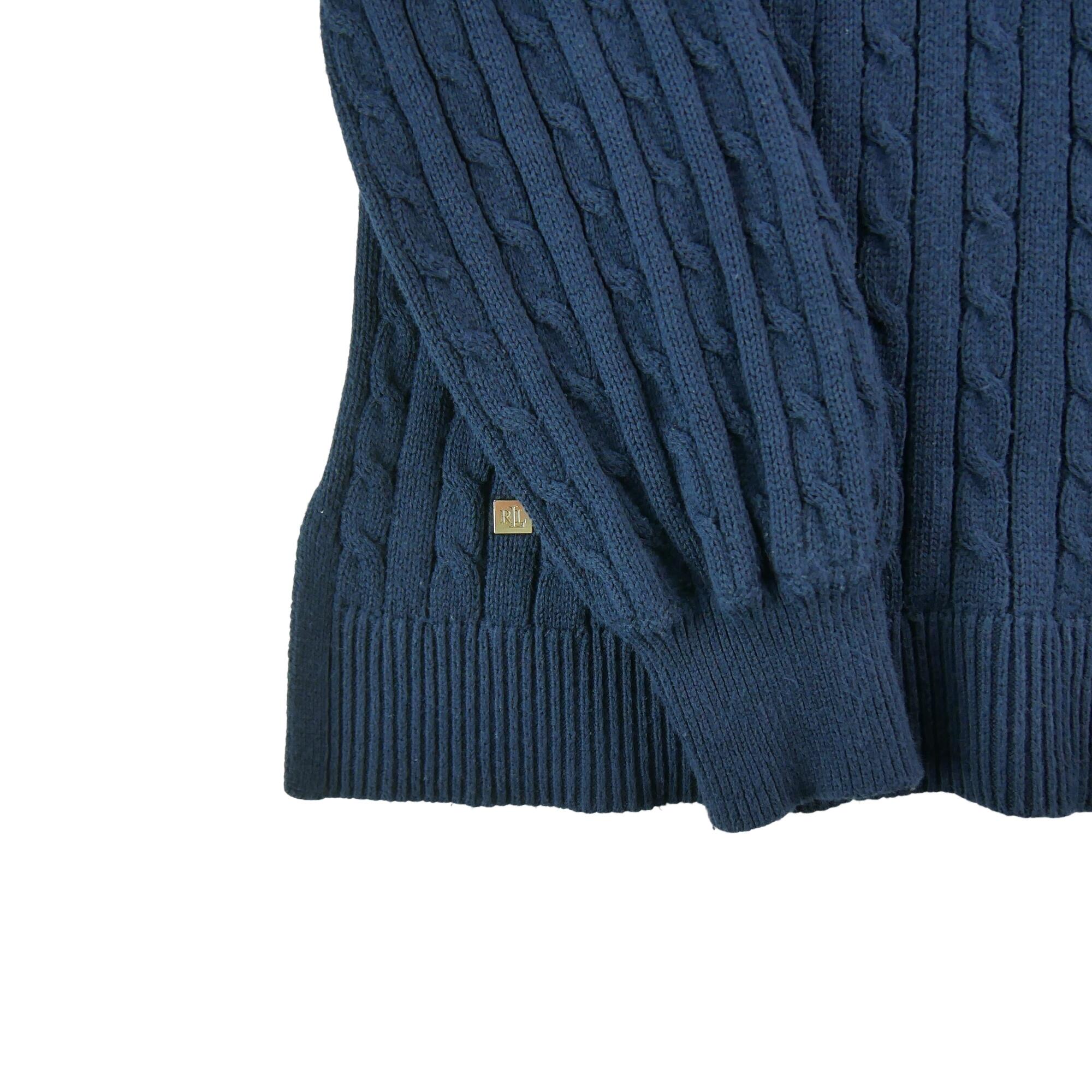 Tweedehands - Dames marineblauwe trui - Als nieuw 4/6