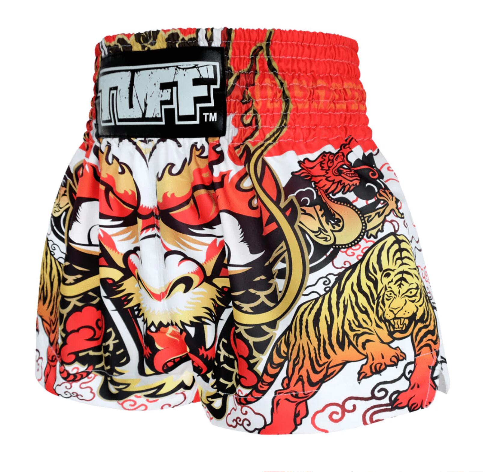 Spodenki treningowe TUFF White Dragon 3/4