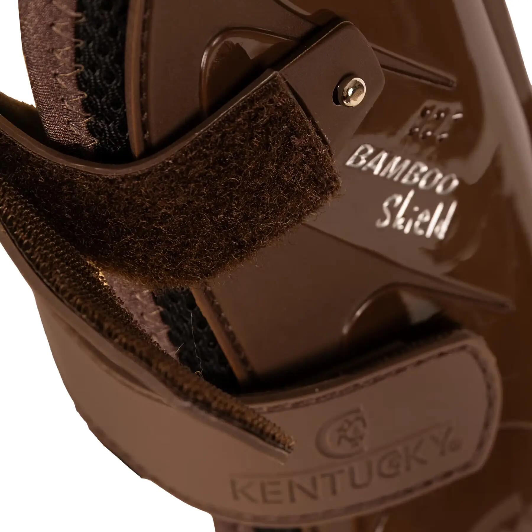 Open voorkeursbeschermers voor paarden van bamboe met klittenband Kentucky Horse 5/5