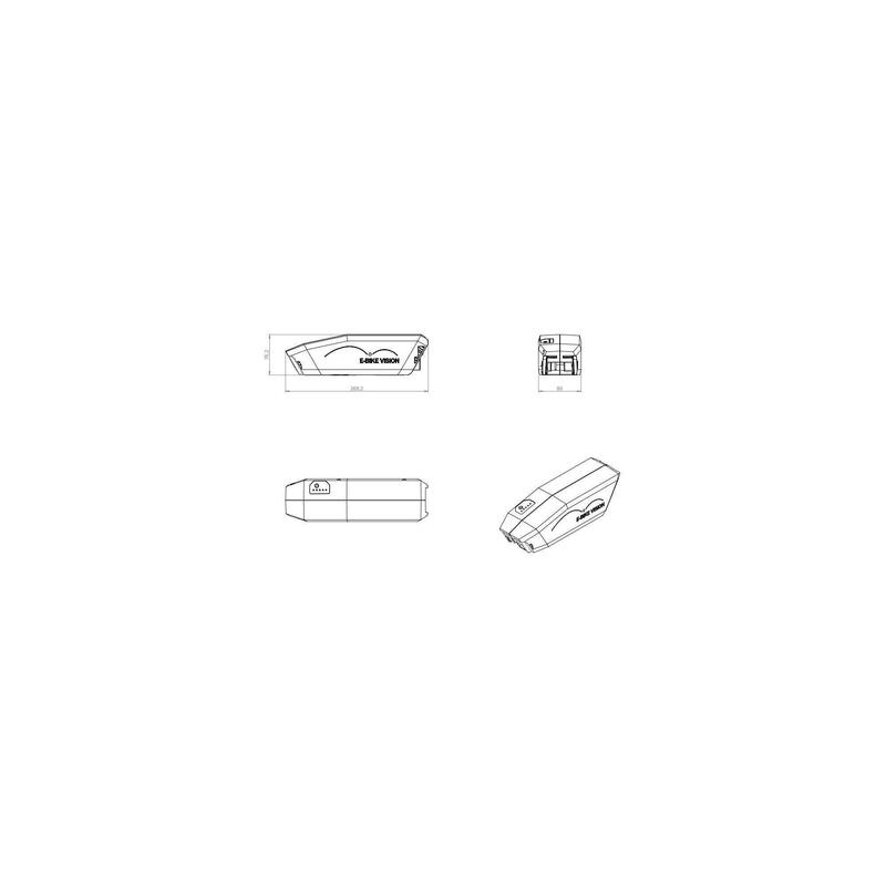 Baterie cadru Vision E-Bike 36V 360Wh (10Ah) compatibilă Bosch