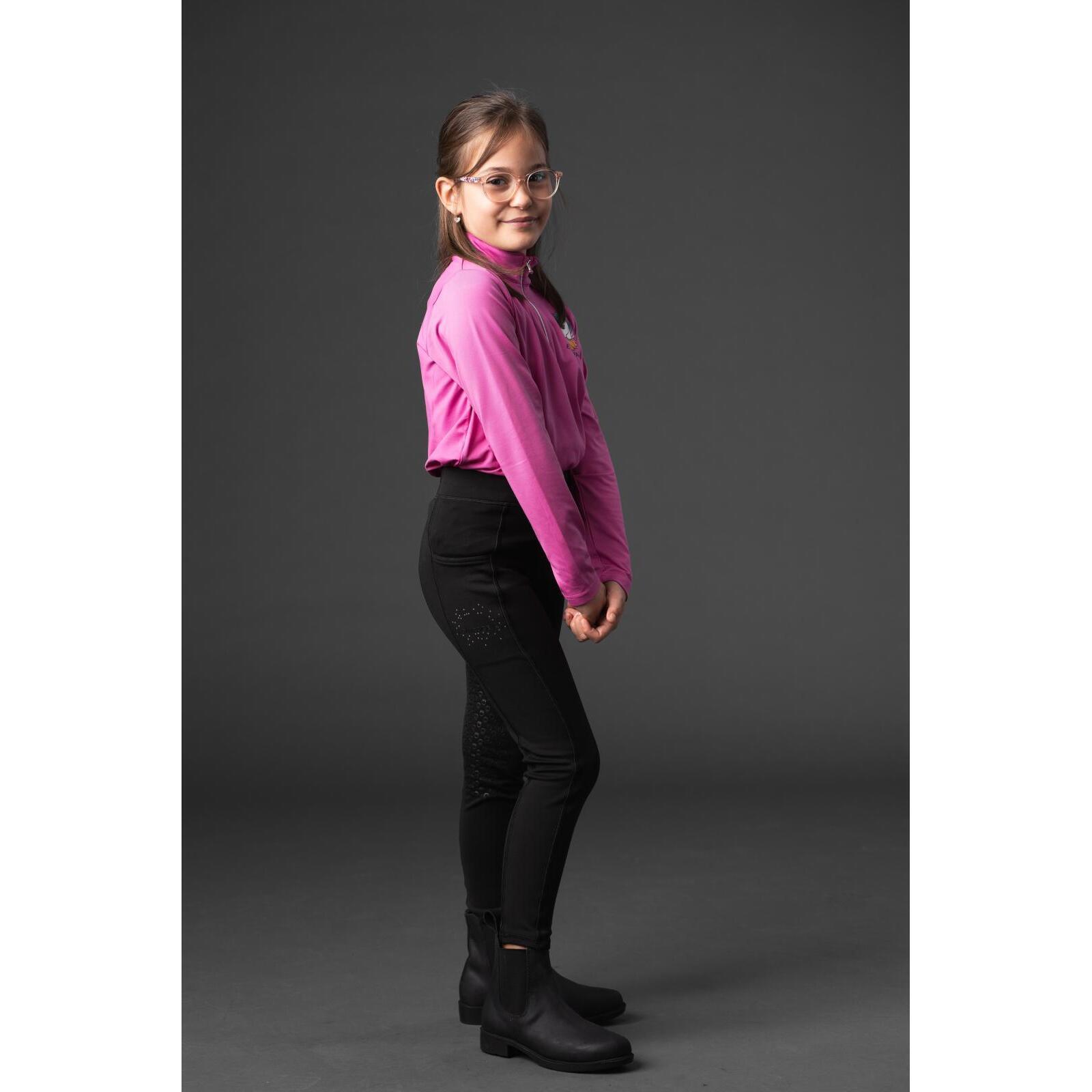 Maillot équitation manches longues fille Equipage Valentina 3/5