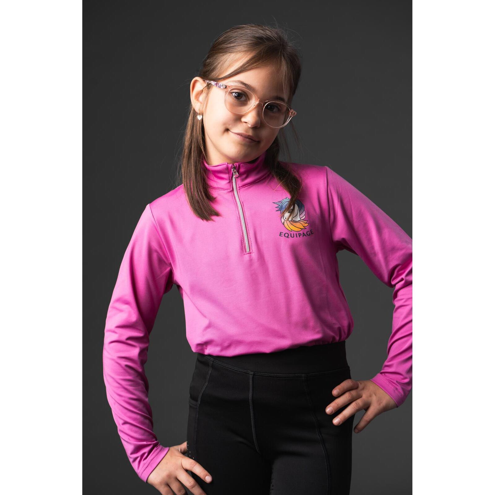 Maillot équitation manches longues fille Equipage Valentina 5/5