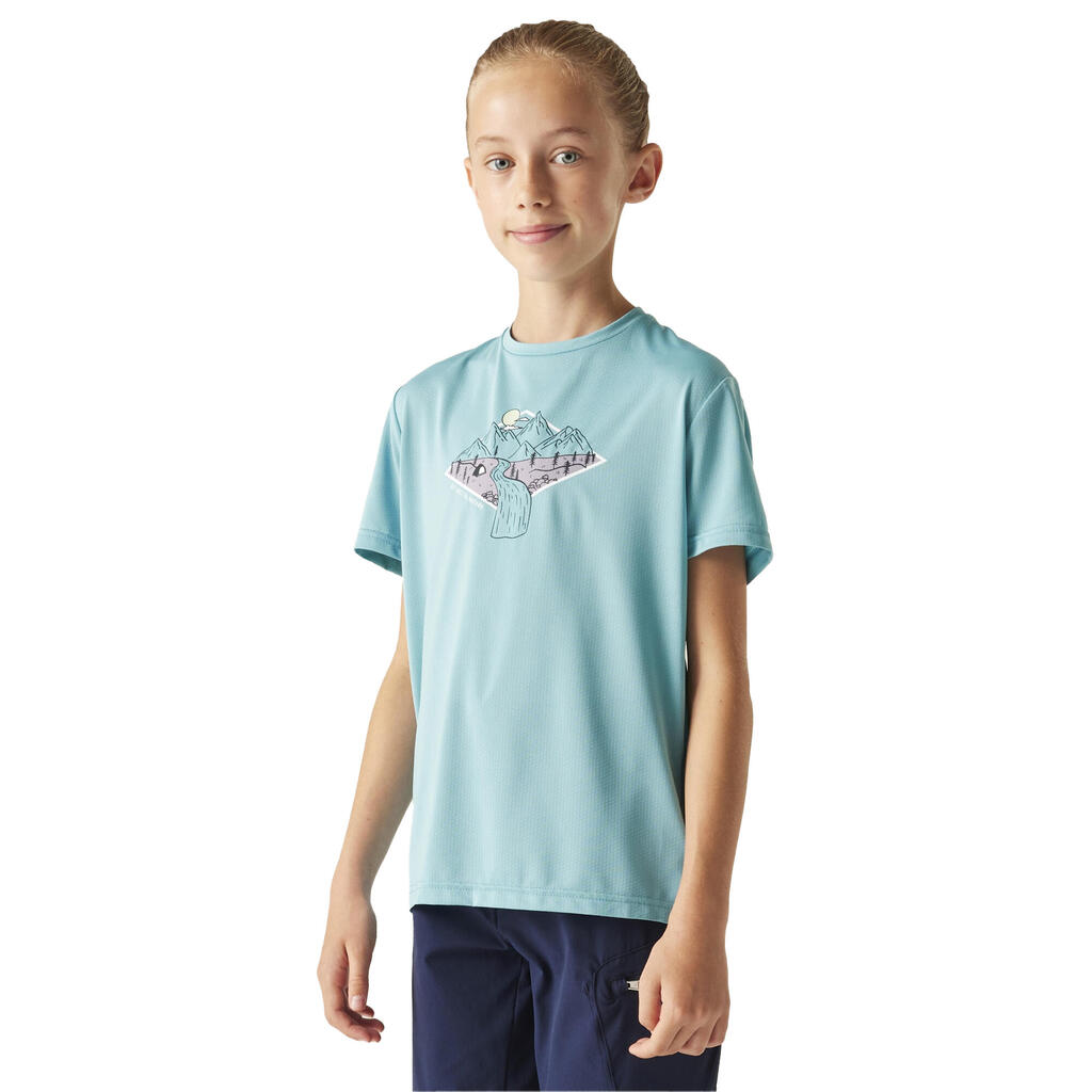 Childrens/Kids Amusing Waterfall Quick Dry TShirt (Nordic Blue)